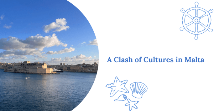 Scenic view from Valletta to the surrounding cities